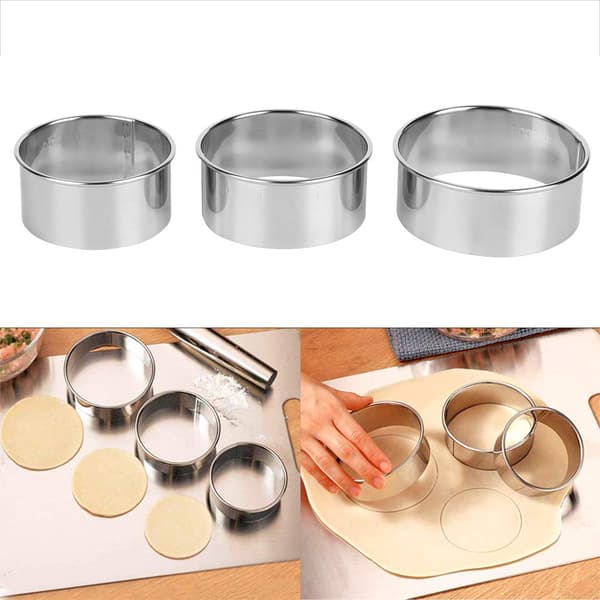 Husholdnings 304 rustfrit stål manuel dumpling dejpresser maker forme kit køkkenredskaber