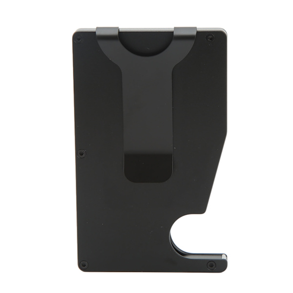 Aluminium Alloy Kortindehaver Antimagnetisk Anti Tyveri Swiping Kort Etui Automatisk Pop Up Kreditkort Boks Sort