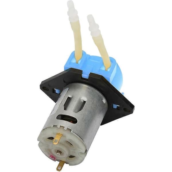 Blå mikro peristaltisk pumpe DC12V til akvarier, laboratorier og analyse, 2 x 4 mm