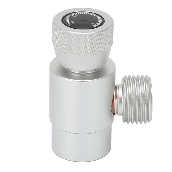 CO2-påfyllningsadapter CGA320//TR21-4 Sodaventilanslutning ASA-tillbehör Silver