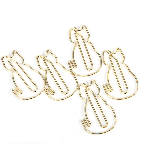 12 kpl Clip Cat Muotoiltu Ainutlaatuinen Tyylikäs Monitoiminen Paksutettu Paperiliitin 3x2cm