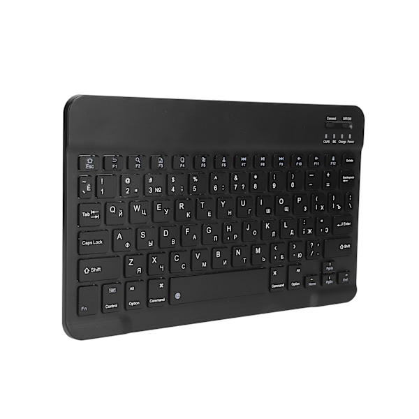 Trådlöst Bluetooth-tangentbord, bärbart tangentbord för surfplatta, ryskt, engelskt för IOS/Android, svart