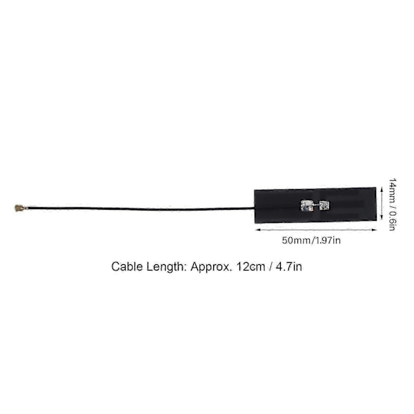 10 stk. FPC Antenne Indbygget 2 Frekvens Fleksibel til WiFi Bluetooth Router NZ?2.4G/5.8G?FPC?003