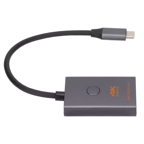 Type C til HD Multimedia Interface Adapter 18Gbps 4K Video Konverter til Konference Broadcast Monitor
