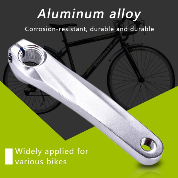 Aluminiumslegering cykel cykel venstre håndsvingarm til 590 610 SLX XT XTR kranksæt (sølv)