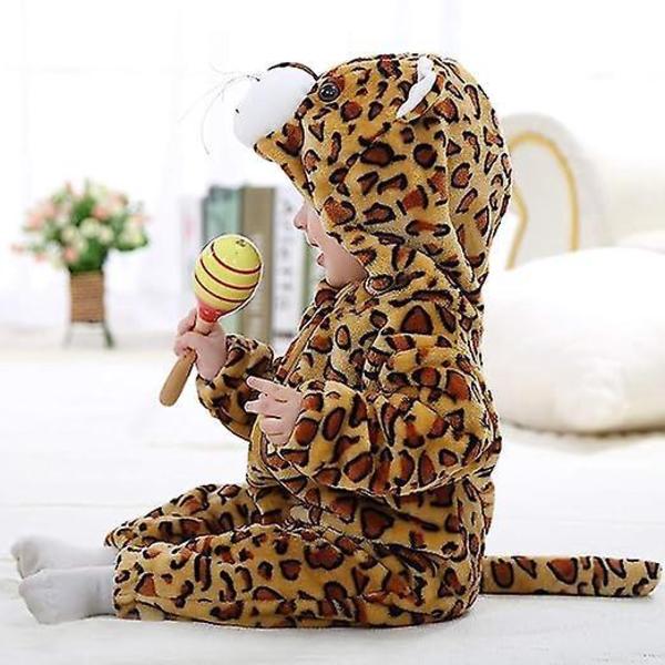Hupulliset baby , joissa on sarjakuvaeläinkuviointi, baby ja tytöille (Leopard, koko 90)