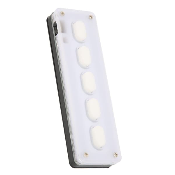 Programmerbart tastatur 5 taster kablet USB trådløs Bluetooth dobbel modus mini silikon dempet DIY programmerbart gaming tastatur hvit