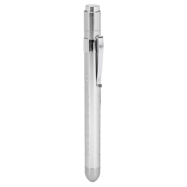 Gul Pennelys LED Aluminiumlegering Bærbar Medisinsk Inspeksjonspennlampe for Sykepleiere Lege Sølv