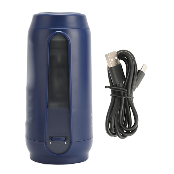 Elektrisk pennvässare, helautomatisk, mörkblå, 2000 mAh batteri, laddningsbar pennvässare för konstskissning