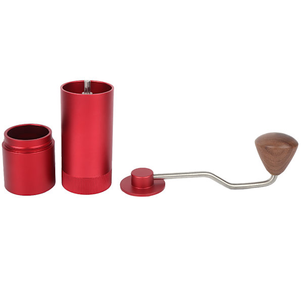 Mini Rustfrit stål Manuel Kaffekværn Kaffebønnemølle Maskine Køkkentilbehør Rød 30g
