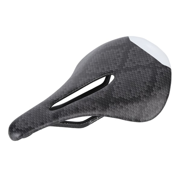 Sadel för racercykel i kolfiber, ultralätt, slitstark, stereogelstruktur, ihålig design, grå