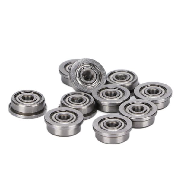 10 stk. flanget kuglelejer grå holdbare miniature metal dobbelt afskærmede kromstål lejer til 3D-printer