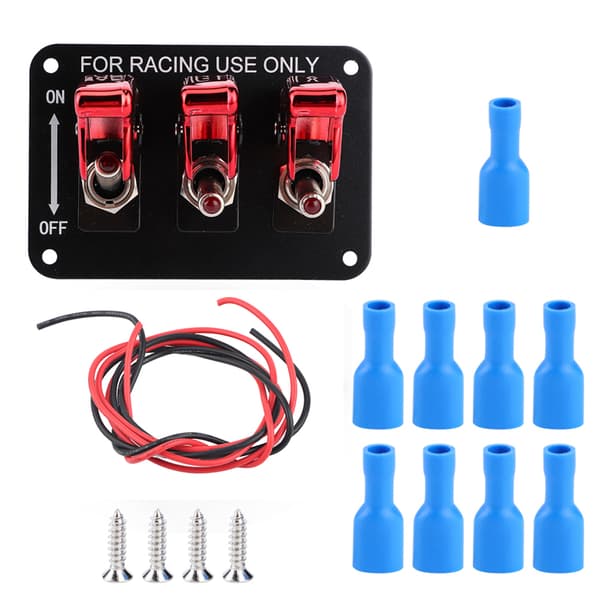 12V 20A Automotive Toggle Combination Switch Racing Ignition Engine Relays Switches Panel til Bil RV