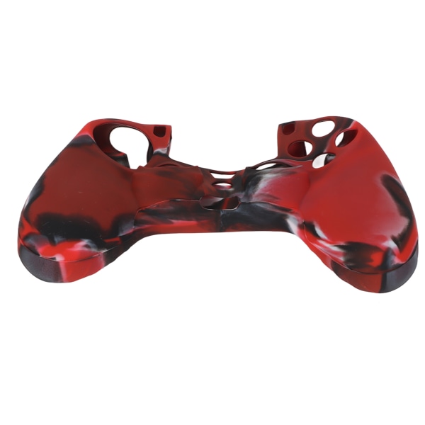 Silikonetui Skridsikret beskyttelsesgreb med 1 par tommelfingergreb til PS4-controller (Camouflagerød til PS4-silicone-sleeve-tommelgreb)