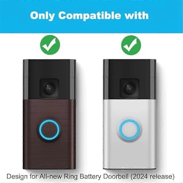 Video Dørklokke Nøgle Udskiftningsværktøj, Sikkert Fjernelsesnøgle Værktøj kompatibelt med Ring Battery Doorbell (2024), Dørklokke Åbningsnøgle Værktøj