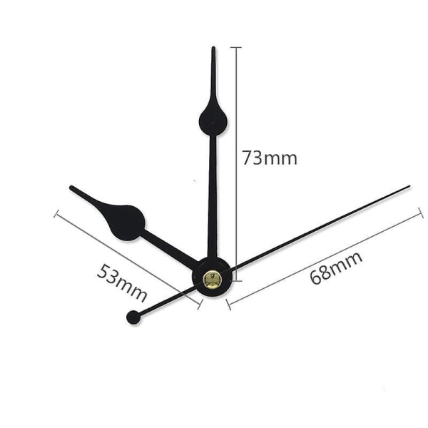 Clockwork Hands Set - Barnklocktillverkningsnålar och tillbehör för gör-det-själv metallpekklockor (modell A)