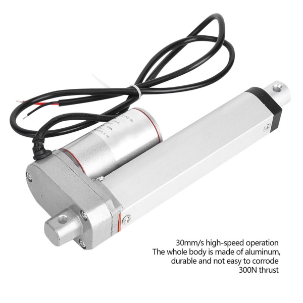 JS TGZ U1 Elektrisk lineær aktuator DC-motor Multifunktions aktuator 30mm s 300N 12VDC IP45(50mm)