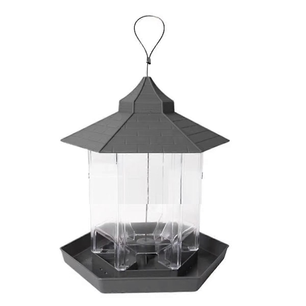 Villfuglmatere Gazebo Fuglemater Fôringsskål for hage B Grå66