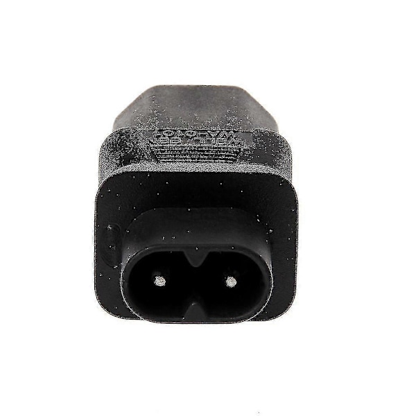 IEC 320 C13 til C8 Strømstik Konverter Adapter - 3-benet Hun til 2-benet Han