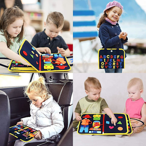 Rejse Busy Board til 1-3 Årige Piger - Sjovt Læringslegetøj