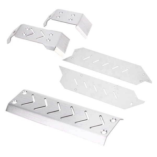 5 st rostfritt stål chassi skyddsplatta Board Protector Passar för TRAXXAS X-MAXX 1/10 RC bil