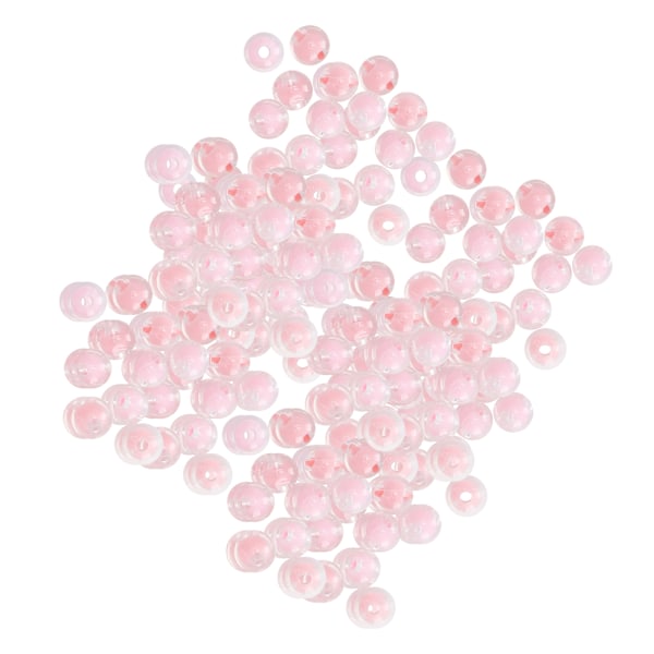 Harts Resin Blankpärlor DIY Handgjorda Halsband Armband Smycken Pärlade Tillbehör 8MM 500g Rosa