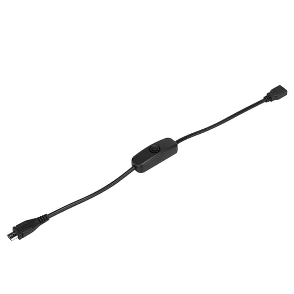 Micro USB Hona till Hane Förlängningskabel med 501 Knappbrytare för Raspberry Pi