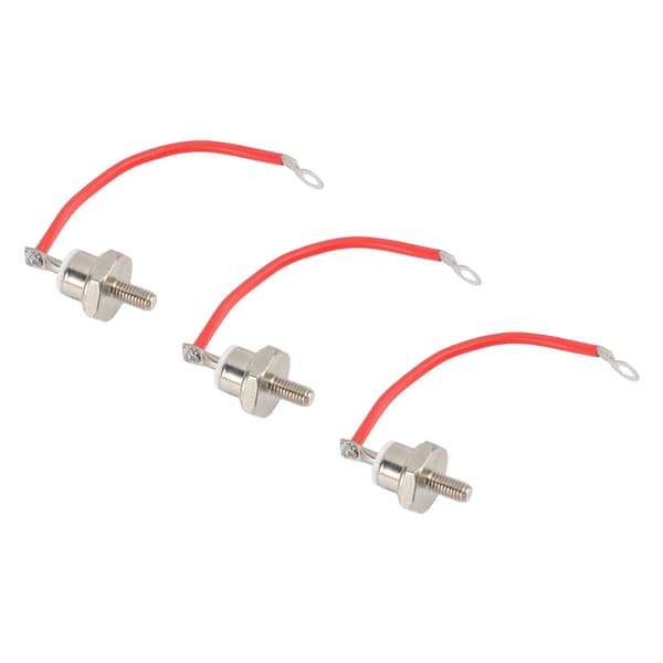 3 stk. ZX70 12 Diode Rustforebyggelse Stabil Ydeevne 70A Diode med Ledning til Motorstyring Positiv Rød Ledning