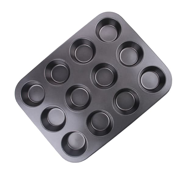 Muffinsform Non-stick PTFE-beläggning Rund 12 hål Bakplåt för hemmakök
