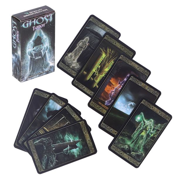 Ödesdivination Tarot Deck Engelsk Spådom Tarot Kort Brädspel för Nybörjare
