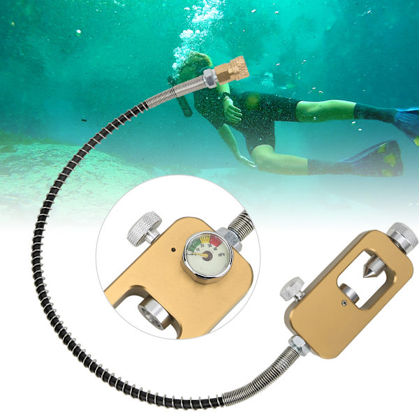 DEDEPU bærbar dykkeradapter 8MM stor flaske til liten flaske adapterhoder med stropp Tubegolden