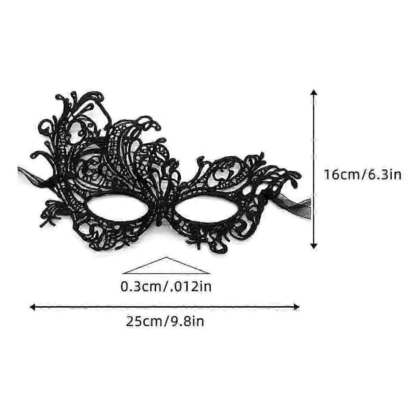 Maskerademasker til par, sæt i plast, Halloween-kostumemaske til kvinder og mænd red