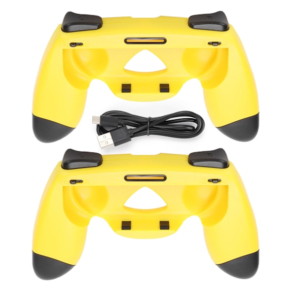 Handle Stand Charger for Switch Wear Resistant Game Controller Stand Charger Sweat Proof Handle Kit for SwitchYellow