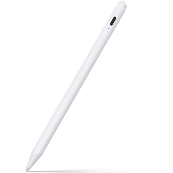Styluspenn med anti-berøringsfunksjon, magnetisk, multifunksjonell, profesjonell kapasitiv stylus for OS-nettbrett, hvit