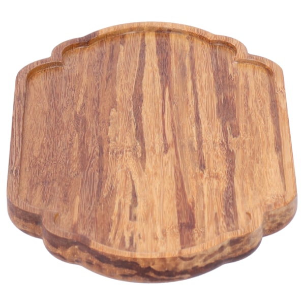 Enkel tebricka i bambu, tebricka, serveringsbricka, fat, hem, kontor, kök, redskap, present