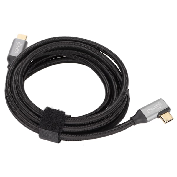 2m 100W 4K Oikea kulma 5A Type C PD -kaapeli Huawei-puhelimille ja -tableteille USB C - USB C -kaapeli