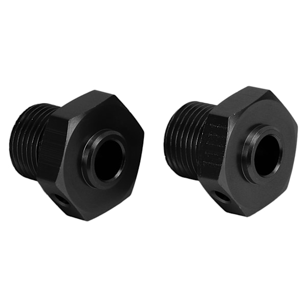 1 par aluminiumslegering 17 mm hjulnavadapter med pinne for ARRMA 1/8 RC bil oppgraderingsdelsvart