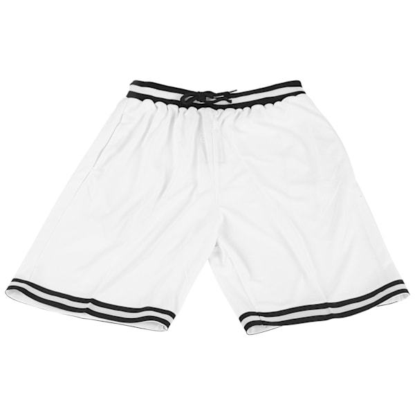 Hurtigtørrende sportsshorts til mænd - sommerløbetræning - åndbare shorts med striber (XXL)