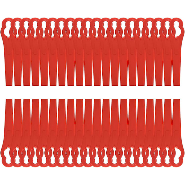 Optimized Title: 120 Pcs Red Plastic Lawn Mower Blades - Replacement for Garden and Lawn Mowers