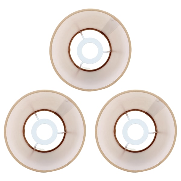 3 stk. Stofskærm til lampe - Innovativ E14-interventionstype - Moderne stofskærm - Støvbeskyttelse til soveværelse - Seng - Khaki