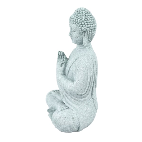 Pieni Buddha-koristelu Hieno käsityönä tehty vihreä hiekkakivi Buddha-koristeet kalasäiliörukousbuddhalle