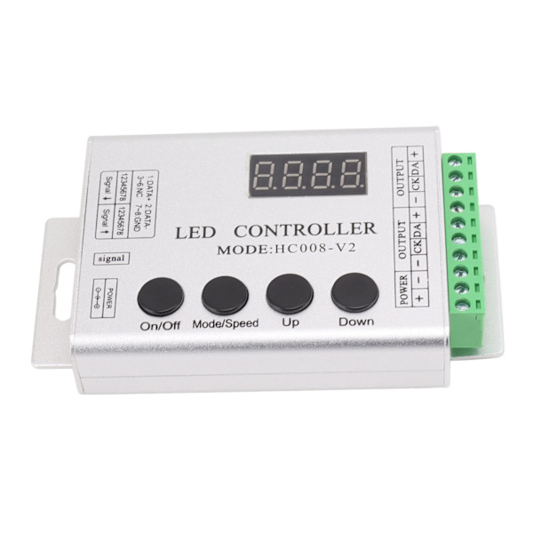 LED RGB Controller SPI Signal Light Strip Controller til 6803 1903 WS2811 WS2812B 5V til 24V