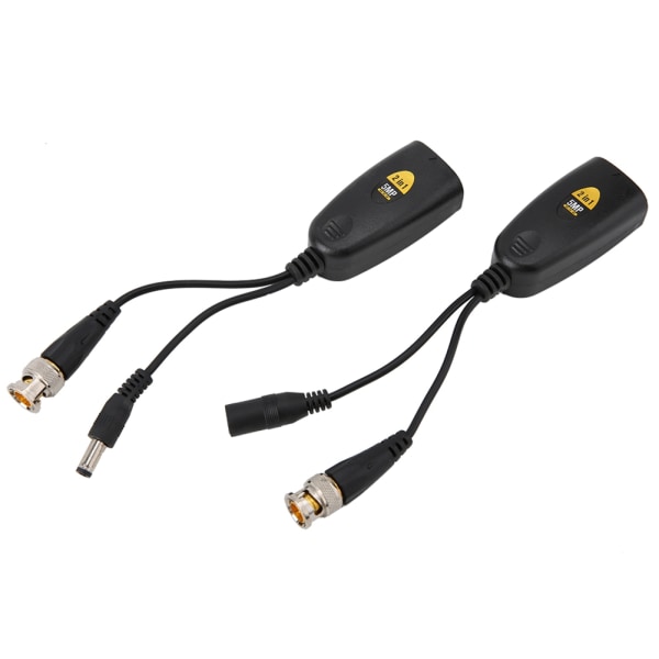 1 par 5 MP High Definition Video + Power Balun Transceiver Twisted Pair-sändare