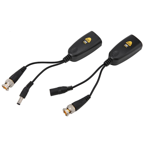 1 pari 5 megapikselin teräväpiirtovideo + Power Balun lähetin-vastaanotin kierretty parilähetin