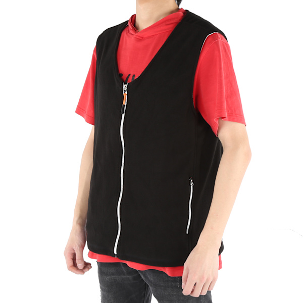 Vinter Hold Varme Vest Utendørs Unisex USB Polyester Elektrisk Oppvarming Smart Varm JakkeXXL