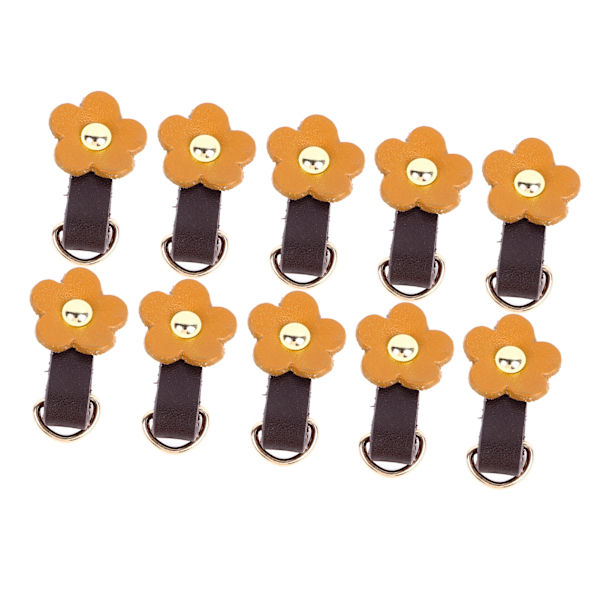 10 sæt Læder D-ringe til pung Ægte læder Ubeskadiget D-ringe Pungfremstillingsudstyr til læder Crossbody-pung Craft tan Guldtilbehør