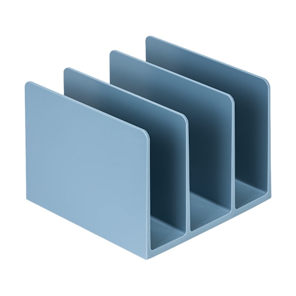 Bogstøtter Enkel Stil Bred Mund Design Blå Farve Plast Materiale 16.2x16.2x12.2cm Kontor Bogstøtte