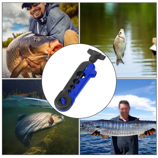 Fishing Reel Spooler Winder Multifunktion Snabb Sea Rod Casting Line Wrapper Tillbehör blå svart