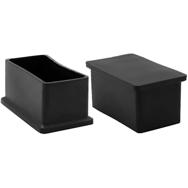 Rektangulära PVC-stolsbensskydd - 8-pack, icke-märkande, bordsöverdrag - 30 x 60 mm (1-3/16\" x 2-3/8\")