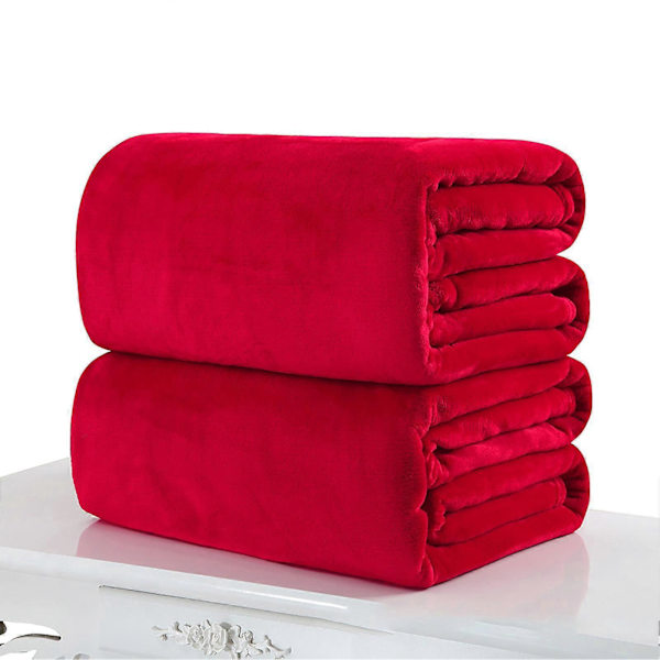Pehmeä lämmin flanellipeitto talveen - Naievear Bedding Supply Ruusunpunainen